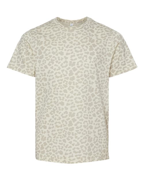 LAT Youth Fine Jersey Tee 6101 Natural Leopard