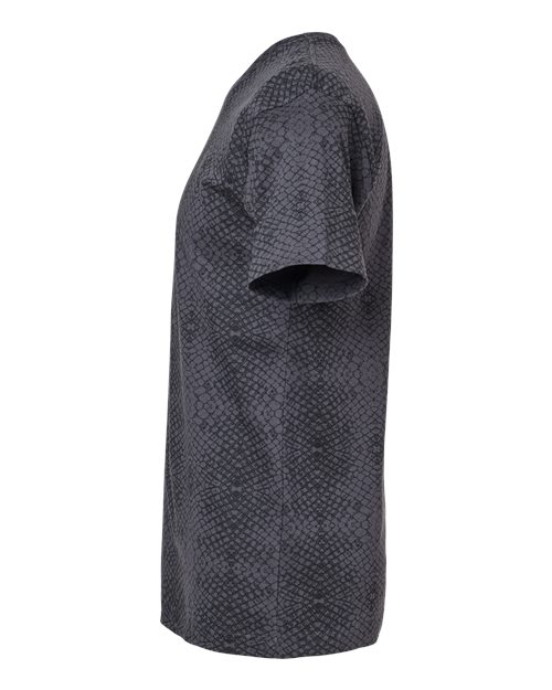 LAT Fine Jersey Tee 6901 Black Reptile