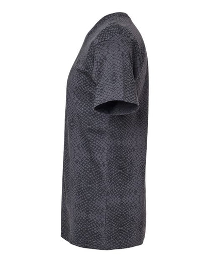 LAT Fine Jersey Tee 6901 Black Reptile