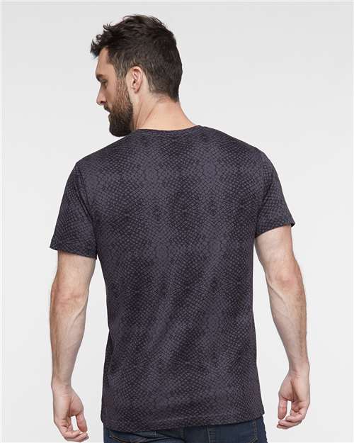 LAT Fine Jersey Tee 6901 Black Reptile