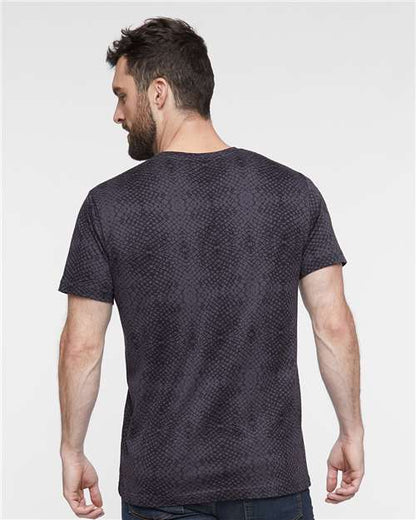 LAT Fine Jersey Tee 6901 Black Reptile