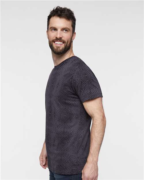 LAT Fine Jersey Tee 6901 Black Reptile