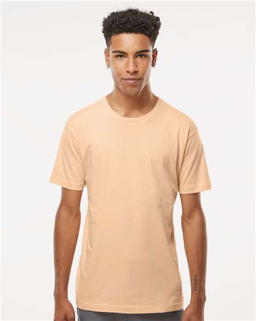Custom Embroidered  LAT Fine Jersey Tee 6901 Peachy