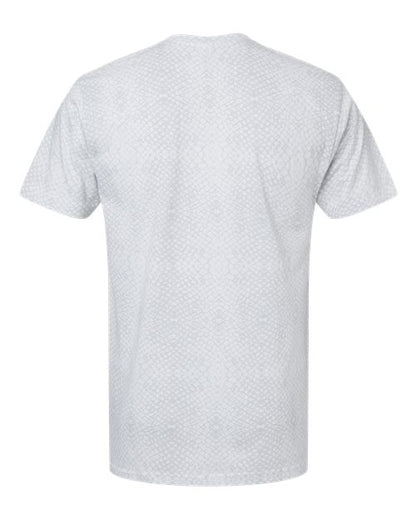 LAT Fine Jersey Tee 6901 White Reptile