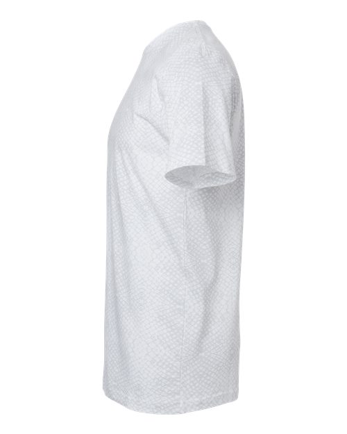 LAT Fine Jersey Tee 6901 White Reptile