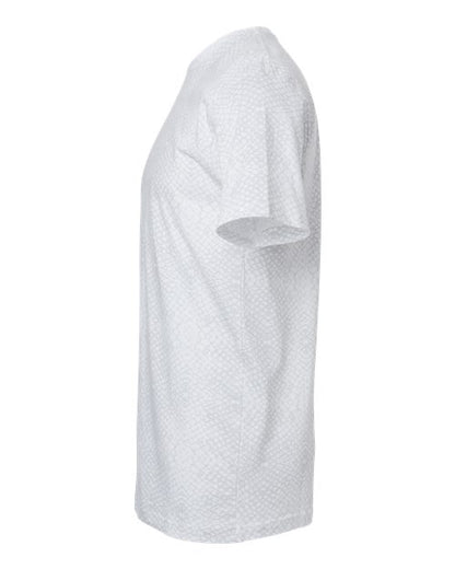 LAT Fine Jersey Tee 6901 White Reptile