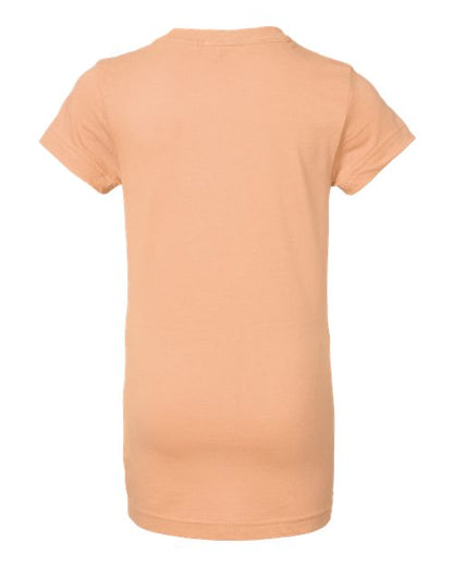 LAT Girls' Fine Jersey Tee 2616 Peachy