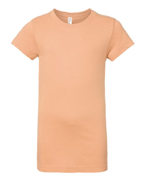 LAT Girls' Fine Jersey Tee 2616 Peachy