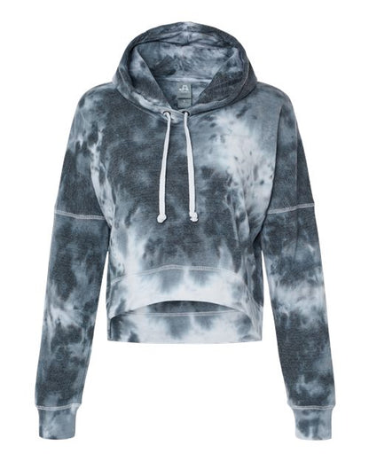 J. America Women's Crop Hooded Sweatshirt 8853