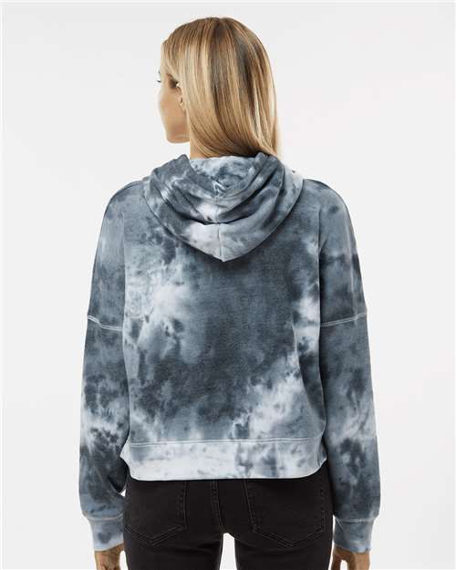 J. America Women's Crop Hooded Sweatshirt 8853