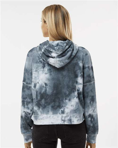 J. America Women's Crop Hooded Sweatshirt 8853