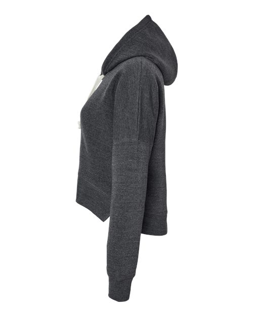 J. America Women's Crop Hooded Sweatshirt 8853