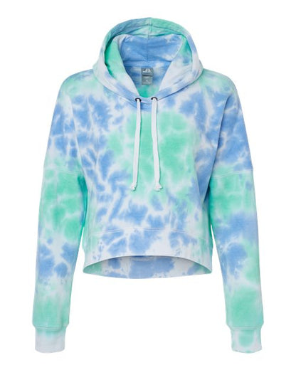 J. America Women's Crop Hooded Sweatshirt 8853