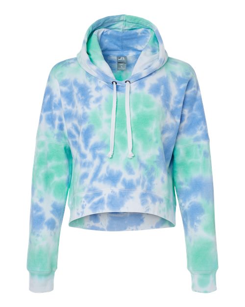 J. America Women's Crop Hooded Sweatshirt 8853
