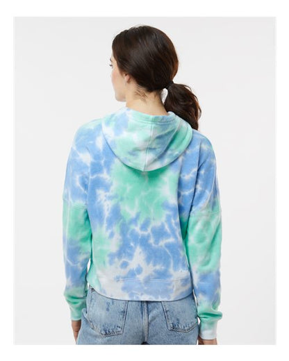 J. America Women's Crop Hooded Sweatshirt 8853