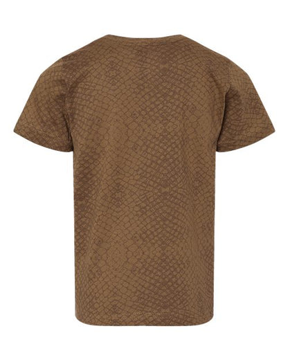 Rabbit Skins Toddler Fine Jersey Tee 3321 Brown Reptile