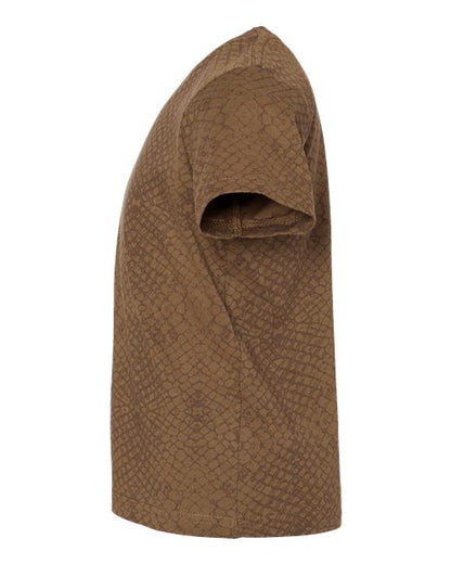 Rabbit Skins Toddler Fine Jersey Tee 3321 Brown Reptile