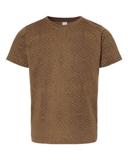 Rabbit Skins Toddler Fine Jersey Tee 3321 Brown Reptile