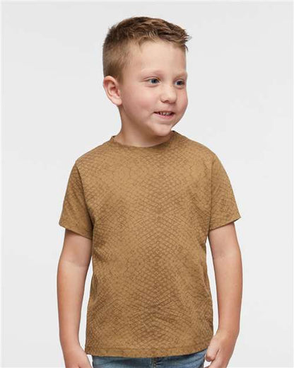Rabbit Skins Toddler Fine Jersey Tee 3321 Brown Reptile
