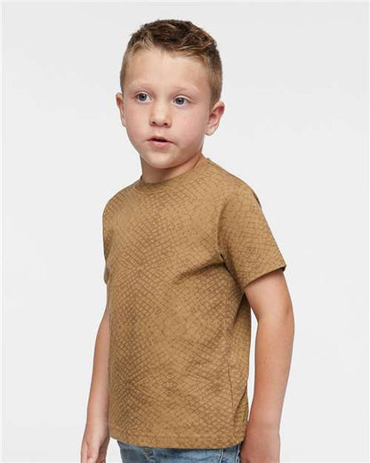 Rabbit Skins Toddler Fine Jersey Tee 3321 Brown Reptile