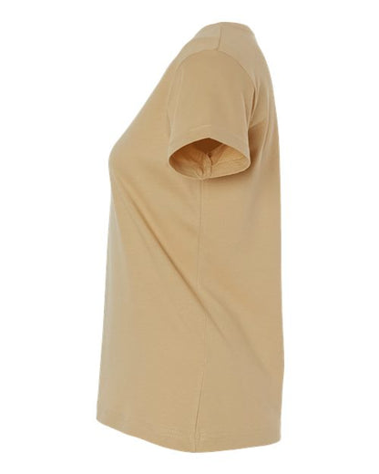 LAT Women's Fine Jersey Tee 3516 Latte