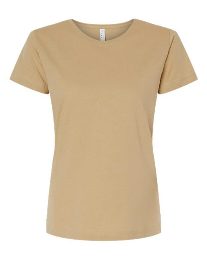 LAT Women's Fine Jersey Tee 3516 Latte