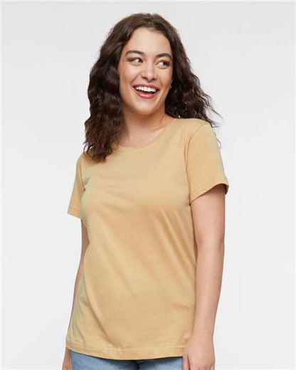 LAT Women's Fine Jersey Tee 3516 Latte