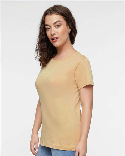 LAT Women's Fine Jersey Tee 3516 Latte