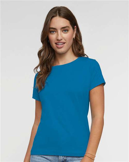 LAT Women's Fine Jersey Tee 3516 Tradewind