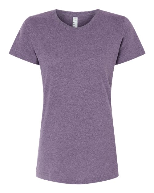 LAT Women's Fine Jersey Tee 3516 Wisteria Blackout