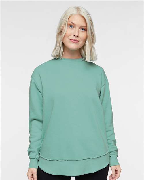 Custom Embroidered  LAT Women's Weekend Fleece Crewneck Sweatshirt 3525  