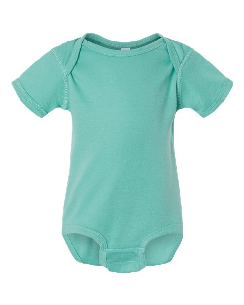 Rabbit Skins Infant Baby Rib Bodysuit 4400 Saltwater