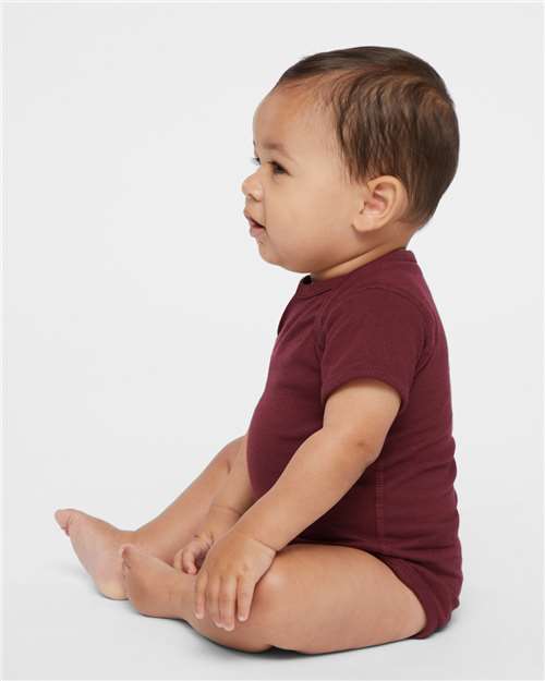 Rabbit Skins Infant Fine Jersey Bodysuit 4424 Maroon