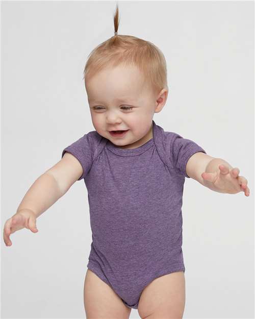 Rabbit Skins Infant Fine Jersey Bodysuit 4424 Wisteria Blackout