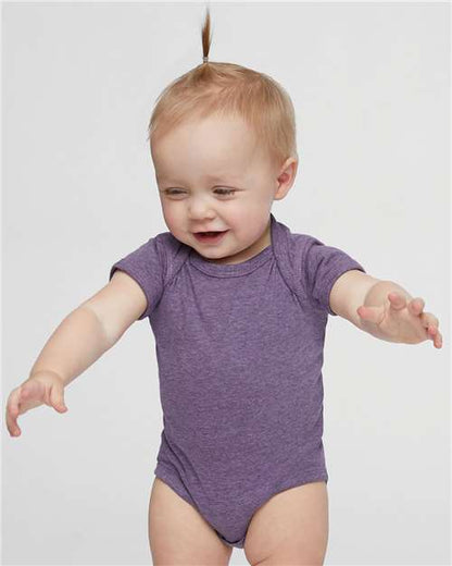 Rabbit Skins Infant Fine Jersey Bodysuit 4424 Wisteria Blackout