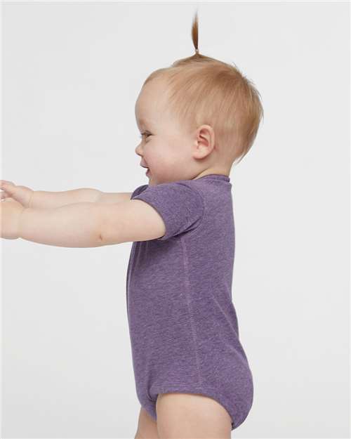 Rabbit Skins Infant Fine Jersey Bodysuit 4424 Wisteria Blackout