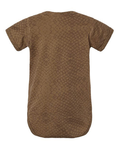 Rabbit Skins Infant Fine Jersey Bodysuit 4424 Brown Reptile