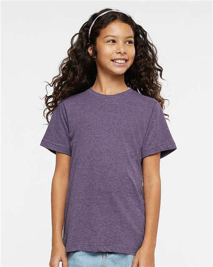 LAT Youth Fine Jersey Tee 6101 Wisteria Blackout