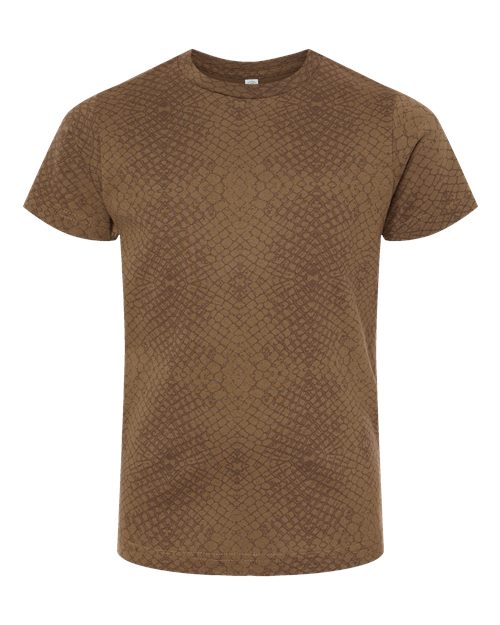 LAT Youth Fine Jersey Tee 6101 Brown Reptile