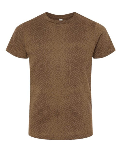 LAT Youth Fine Jersey Tee 6101 Brown Reptile