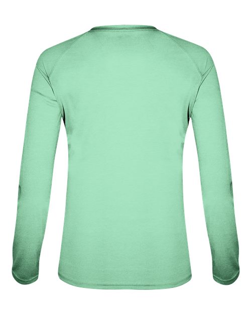 Badger Women's Tri-Blend Long Sleeve T-Shirt 4964 Mint