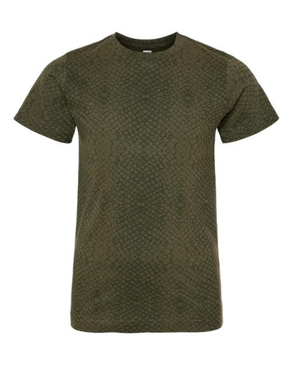 LAT Youth Fine Jersey Tee 6101 Green Reptile