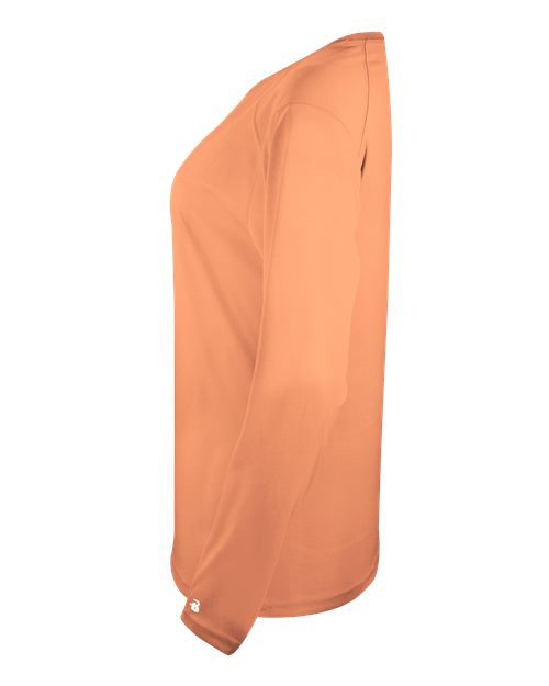 Badger Women's Tri-Blend Long Sleeve T-Shirt 4964 Peach