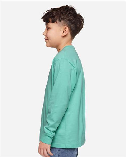 LAT Youth Fine Jersey Long Sleeve Tee 6201 Saltwater