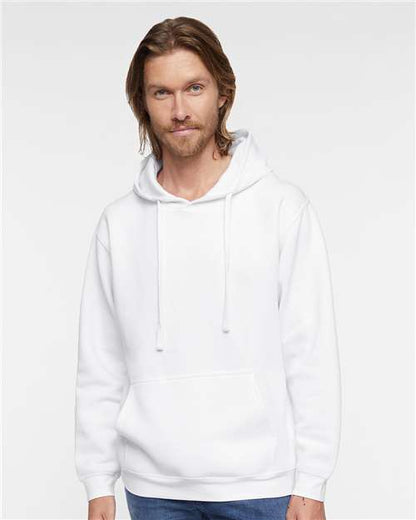 Custom Embroidered  LAT Elevated Fleece Basic Hoodie 6926 White