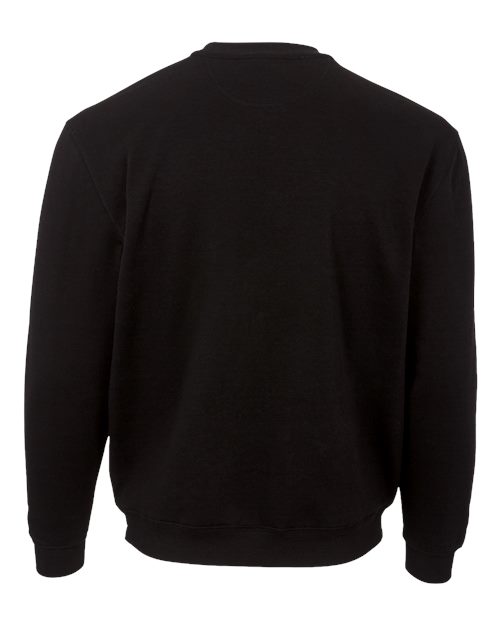 Custom EmbroideredBoxercraft Men's Fleece Crewneck Sweatshirt 11182 Black