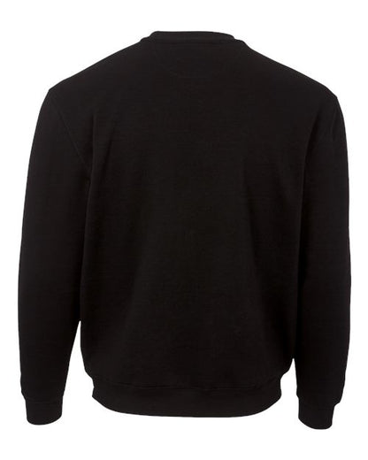 Custom EmbroideredBoxercraft Men's Fleece Crewneck Sweatshirt 11182 Black