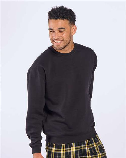 Custom Embroidered  Boxercraft Fleece Crew Pullover BM5101 Black
