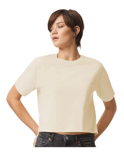 Custom Embroidered  American Apparel Women's Fine Jersey Boxy Tee 102  