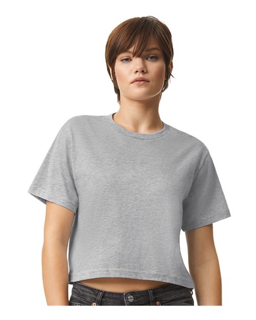Custom Embroidered  American Apparel Women's Fine Jersey Boxy Tee 102  